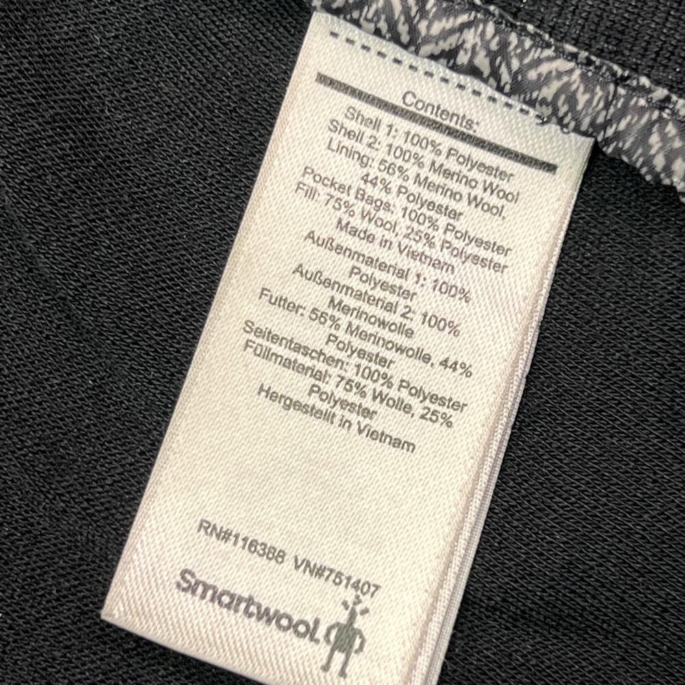 Smartwool Vest Womens Medium Gray Herringbone Hooded Full Zip Wool Lined Warm - Picture 7 of 10